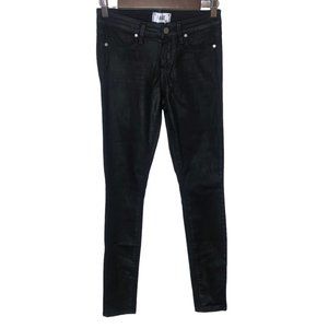 Paige Denim Verdugo Ultra Skinny Black Silk Sz 26